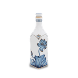 Chai sứ dưỡng sinh vuông 1.0 L + nắp (K1) - Dưỡng Sinh - Sen Cobalt