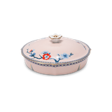 Khay mứt 5 ngăn - Hoa Đào Thịnh Vượng (Viền vàng)