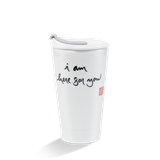 Ly sứ dưỡng sinh 0.48 L (K1) + nắp ống hút - Dưỡng Sinh - Trắng - C3
