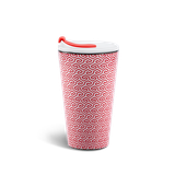 Ly sứ dưỡng sinh 0.48 L (K1) + nắp ống hút - Red Karakusa (LTF)