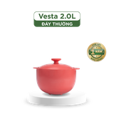 Nồi Dưỡng Sinh Vesta 2.0L + Nắp (CK) – Healthy Cook – Màu Đỏ 2