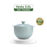 Nồi dưỡng sinh Vesta 3.0 L + nắp (CK) - Healthy Cook - Màu Xám 2