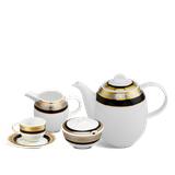 Bộ trà cao 1.3 L - Sago - Hoa Hồng Đen (Khắc nổi)