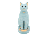 Tượng Mèo Ngũ Phúc 31.1 cm - Men Ngọc Sương Mờ