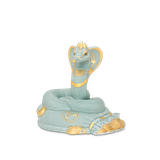 Tượng Rắn Thanh Xà 17cm - Men Ngọc Sương Mờ (vàng) (N)