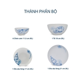 Bộ đồ ăn 09 sản phẩm - Timeless IFP - Vườn Nhà Sương Mờ