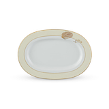 Dĩa Oval 32 cm - Camellia - Hương Biển kem