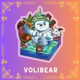 Móc Khóa Rainbow Furry MOUNTAIN / KAMUI / HUNG / FREDDY / VOLIBEAR Concept Summer 2 Lớp Nhựa Mica 6cm 4