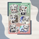 NO.01 MOUNTAIN - Sticker Furry Sheet A6 Decal chống nước 6