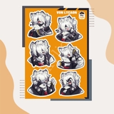 NO.05 VON LYCAON - Sticker Furry Sheet A6 Decal chống nước 6