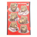 NO.06 BEN BIGGER - Sticker Furry Sheet A6 Decal chống nước 2
