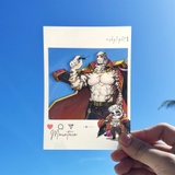 Card Furry MOUNTAIN / YAO - Nhựa PVC dẻo trong suốt - Kích thước A6 4