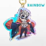 Móc Khóa Furry MOUNTAIN / YAO 2 Lớp Nhựa Mica 6cm (Rainbow / Trơn) 3