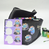 NO.10 QINGLONG - Sticker Furry Sheet A6 Decal pvc chống nước - Tokyo Afterschool Summoners 3
