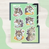 NO.09 SETH - Sticker Furry Sheet A6 Decal pvc chống nước - Tokyo Afterschool Summoners 6