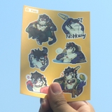 NO.11 YAO - Sdorica - Sticker Furry Sheet A6 Decal PVC chống nước 4