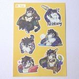 NO.11 YAO - Sdorica - Sticker Furry Sheet A6 Decal PVC chống nước 2