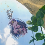 Móc Khóa/Keychain Furry QINGLONG/ KAMUI - Tokyo Afterschool Summoners - Nhựa Mica 6cm (Rainbow / Trơn) 5