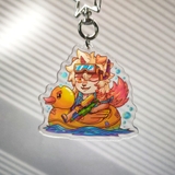 Móc Khóa Furry MOUNTAIN/ HUNG/ VOLIBEAR/ FREEDY/ KAMUI - Trơn - Nhựa Mica trong suốt 6cm 5