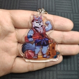 Móc Khóa Furry MOUNTAIN/ HUNG/ VOLIBEAR/ FREEDY/ KAMUI - Trơn - Nhựa Mica trong suốt 6cm 2