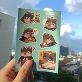 NO.17 STERIO - Live A Hero - Sticker Furry Sheet A6 Decal chống nước 4