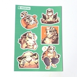 NO.18  MOUNTAIN 2 - Arknights - Sticker Furry Sheet A6 Decal chống nước 2