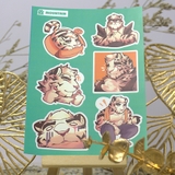NO.18  MOUNTAIN 2 - Arknights - Sticker Furry Sheet A6 Decal chống nước 5