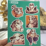 NO.18  MOUNTAIN 2 - Arknights - Sticker Furry Sheet A6 Decal chống nước 3