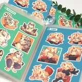 NO.19  HUNG 2 - Arknights - Sticker Furry Sheet A6 Decal chống nước 6