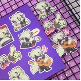 NO.24 VON LYCAON 2 - ZZZ Zenless Zone Zero - Sticker Furry Sheet A6 Decal chống nước 3