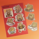 NO.06  BEN BIGGER - Zenless Zone Zero - 2 - Sticker Furry Sheet A6 Decal chống nước 2