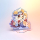 Mô hình/ Standee Mini Furry HUNG - Arknights - 8cm - 2 mặt 2