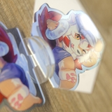 Mô hình/ Standee Mini Furry HUNG - Arknights - 8cm - 2 mặt 5