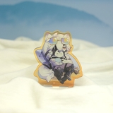 Mô hình/ Standee Mini Furry VON LYCAON - Zenless Zone Zero - 8cm - 2 mặt 3