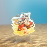 Móc khóa/ Keychain Furry MOUNTAIN - Arknights - Rainbow/ Trơn - 6cm - 2 mặt 2