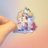 Móc khóa/ Keychain Furry HUNG - Arknights - 6cm - 2 mặt 2