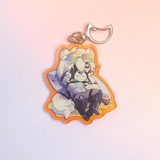 Móc khóa/ Keychain Furry VON LYCAON - ZZZ - 6cm - 2 mặt 3