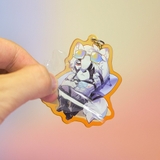Móc khóa/ Keychain Furry VON LYCAON - ZZZ - 6cm - 2 mặt 2