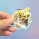 Móc khóa/ Keychain Furry BANYUE - ZZZ - 6cm - 2 mặt 2