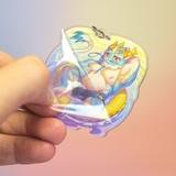 Móc khóa/ Keychain Furry VON QINGLONG - Tokyo AfterSchool Summoners - 6cm - 2 mặt 2