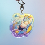 Móc khóa/ Keychain Furry VON QINGLONG - Tokyo AfterSchool Summoners - 6cm - 2 mặt 5