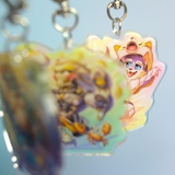 Móc khóa/ Keychain Furry RICANO - XXL Woofia - 6cm - 2 mặt 3