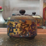 Lư xông Trụ Vàng Rồng