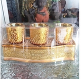 Khay Chum Sứ đế rời,không nắp(Kim sa)-16*5*8cm-3 ly
