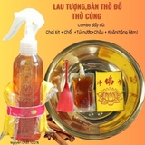 CB Chai Xịt + Khăn Vàng + Chổi +Túi +Chậu