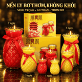 Nến Ly Bơ Sáp Trái Thơm (1 Ngày,3 Ngày,5 Ngày,7 Ngày)