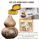 CB Hồ Lô Gốm Nâu không Nắp 6.5*8.2cm(hoá giải Hoả Tây Bắc)+100g Đá