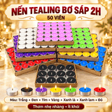 Nến viên Sáp Tealing 2h [50 viên]nhiều màu