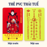 Kim bài Thái Tuế 2027 ( Thẻ PVC) nhựa cứng