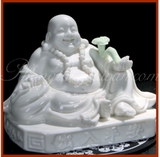 Phật Di Lặc Sứ 10*11cm- Trắng